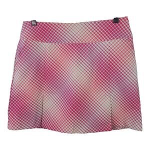 Nike Golf Dri Fit Pink White Purple Skorts Shorts Pickleball Golf Tennis NWOT 6